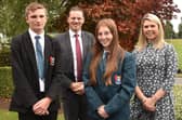 Gordon and Katie with Miss Kirsty Jess and Mr Robin McLoughlin OBE