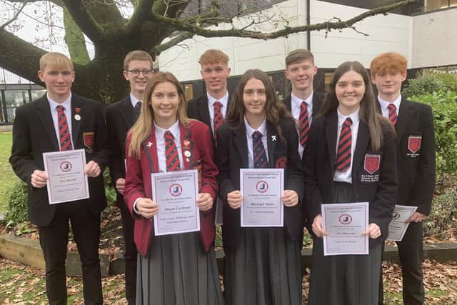 17 Honours Blazers were awarded to pupils who gained representative recognition in music and sport at Ulster and Irish level.