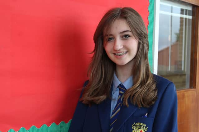 Loreto College student Cora Harkin, winner of the Forestside Roots Live Young Singer Songwriter (U17) competition 2021
