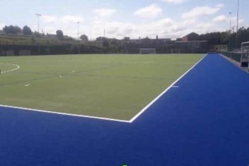 Carrickfergus Grammar School is to get a new 2G hockey pitch. Image courtesy McAvoy Construction.