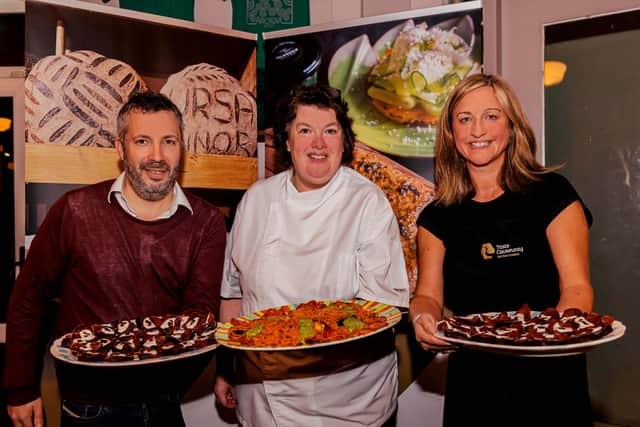 Pictured at the trade launch of Slow Food Causeway are Shane Holland (Slow Food UK), Chef Paula McIntyre (Slow Food NI) and Sharon Scott (Taste Causeway)