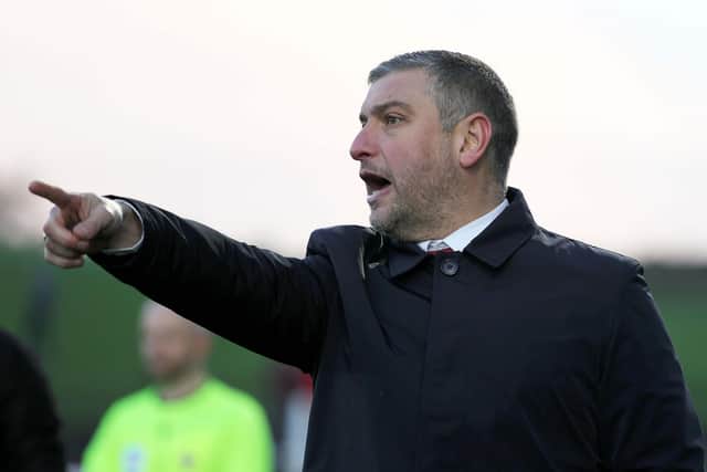 Portadown manager Matthew Tipton. Pic by Pacemaker.