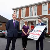 L-R Adrian Doran, Barclays Northern Ireland; Judith Bracken, Complementary Therapist at Action Cancer; Gareth Kirk, Chief Executive of Action Cancer and Ruth Fleming, Service Development Manager at Action Cancer