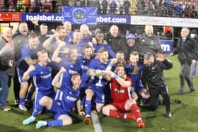 Derriaghy CCFC clinched the Border Cup at Seaview. (Pic Conrad Kirkwood).