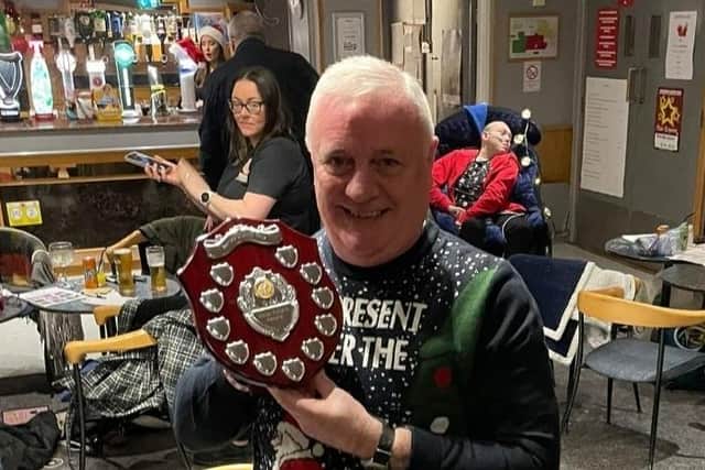 Mark Campbell of Orange Amigos, who won the Stephen Clements Memorial Trophy.