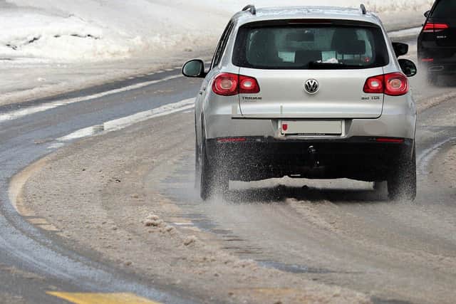 Motorists are warned of icy conditions.