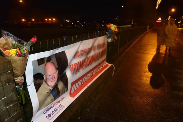 A vigil was held in Castle Green, Carrickfergus to remember murder victim Glenn Quinn. 
Picture By: Arthur Allison/Pacemaker Press.