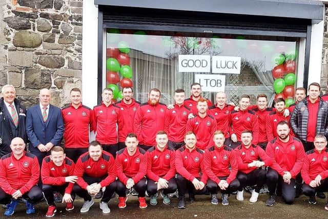 Larne Tech Old Boys FC reached the quarter-final stage of the Irish Cup in 2019.
