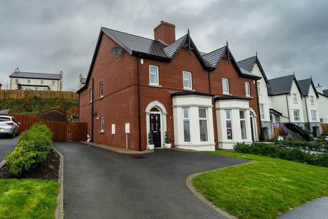 This semi-detached house in Lisburn was on the market at 275,000