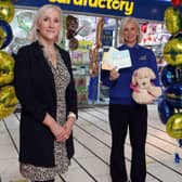 The Card Factory in Castle Mall, Antrim, has relocated to a new larger unit within the shopping centre. Pictured outside the new store is Area Manager, Val Irvine (left) and Store Manager, Mel Sloan (right).