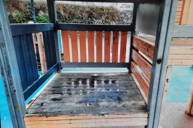 The fire caused substantial damage to the pirate-themed play area in Marine Gardens.