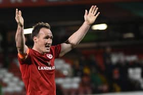 Larne’s Albert Watson. Pic by Pacemaker.