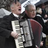 Rev William McCrea and Rev Ivor Smith pictured at the 25th anniversary of the Teebane commemoration service.