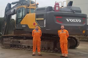 SERC apprentice Niall McConnell (left) and colleague Pearse McMahon,  administered CPR and called emergency services when they discovered a man suffering cardiac arrest at the wheel of a vehicle