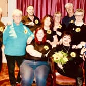 The ensemble from Portrush Music Society's production of Calendar Girls the Musical