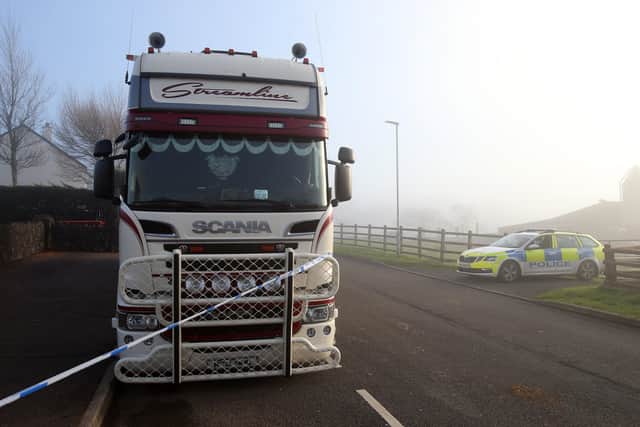 A viable pipe bomb - type device has been found during a security alert in Loughguile, Co Antrim. Picture: Pacemaker