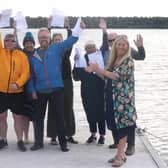 Karen McLeod, (far right) Tourism lecturer and course director of Tour Guiding Level 2 (ONC NI) at Northern Regional College with some of the students who completed the course last year