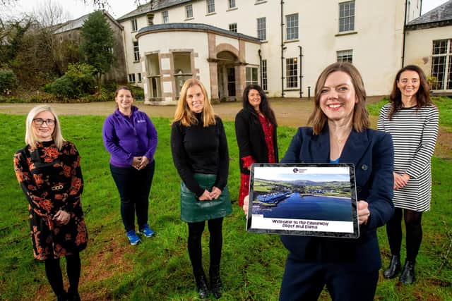 Pictured at Lissan House in Cookstown (L-r) are Emma Kelly, Ards and North Down Borough Council, Wilma Warburton, Newry, Mourne and Down District Council, Kerrie McGonigle, Causeway Coast and Glens Borough Council, Mary McKeown, Mid Ulster District Council, Claire Cromie, Tourism NI and Assumpta O’Neill, Visit Derry.