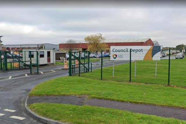 Armagh, Banbridge and Craigavon Borough Council depot at Carn Industrial Estate in Craigavon, Co Armagh. Photo courtesy of Google.