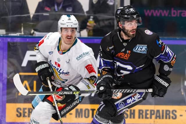 Giants' Ben Lake in action against the Glasgow Clan. Picture: Glasgow Clan