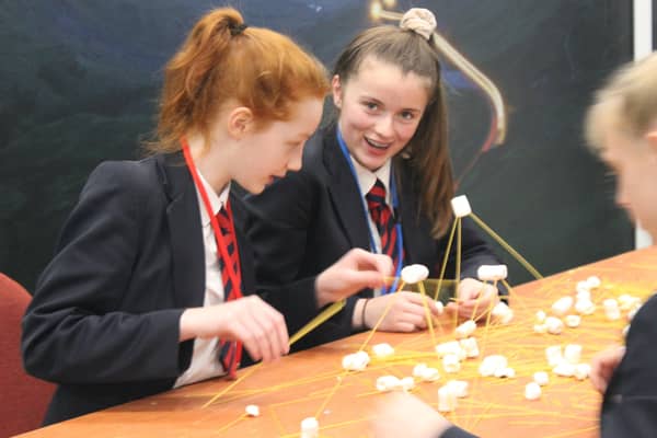 4C UR Future LIVE Year 9 Pupils from Ballymena Academy  Participating In The Sky's Your Limit Challenge