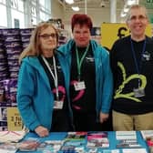 Ed with other Volunteers at Causeway Awareness Event in 2019. Also pictured: Jennifer McElfatrick; Alison Daly; Peter Cullinan