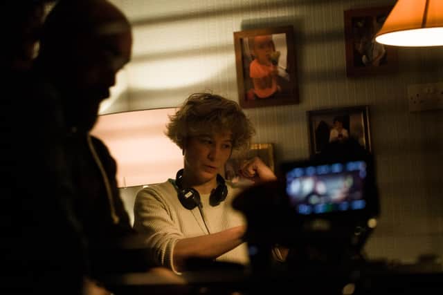 Dundonald writer/director Stacey Gregg on set. Pic by CHris Martin