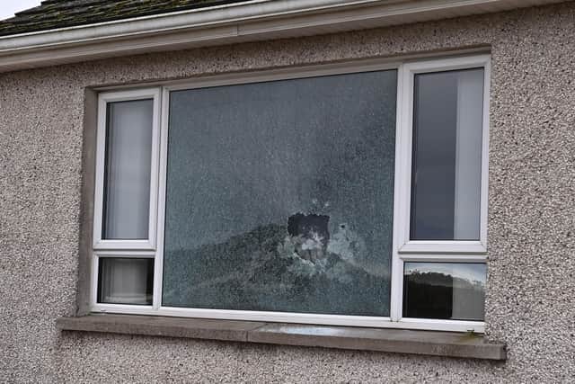 Damaged caused after shot fired at house in Portadown, Co Armagh. Photo Pacemaker.















































































































































































































































































































































































































































Pic Colm Lenaghan/ Pacemaker
