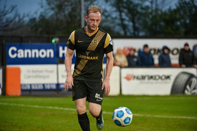 Larne midfielder John Herron