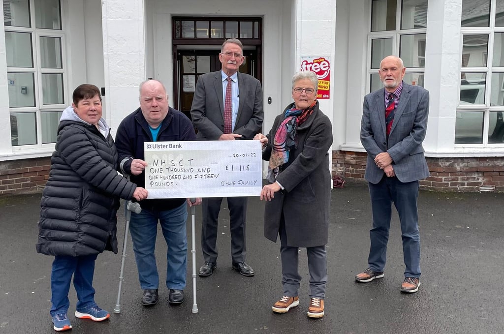 Maghera family raise a total of £4,460 for health care facilities