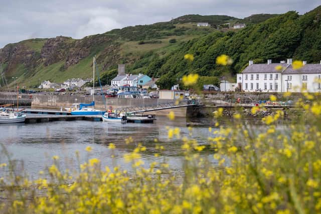 The picturesque harbour at Rathlin