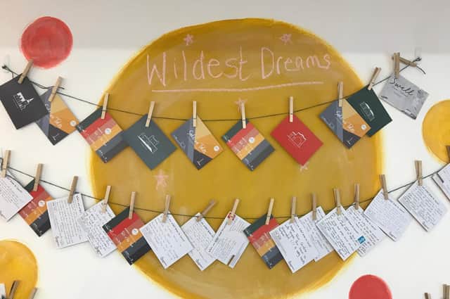 The Positive Carrickfergus ‘Wildest Dreams’ postcard project.