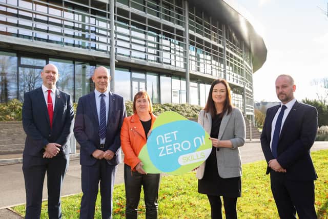 Barry Mc Carron, Colin Lewis Interim Chief Executive, Heather Cousins Deputy Secretary, Skills and Education, DFE, Nicola Quinn, John Harrison.