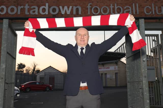 Paul Doolin at Shamrock Park this week following his confirmation as Portadown manager. Pic by Pacemaker.