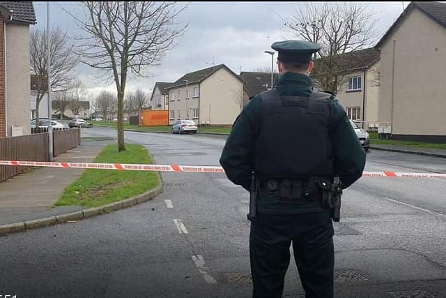PSNI seal off parts of  Taghnevan, Lurgan, Co Armagh due to a security alert