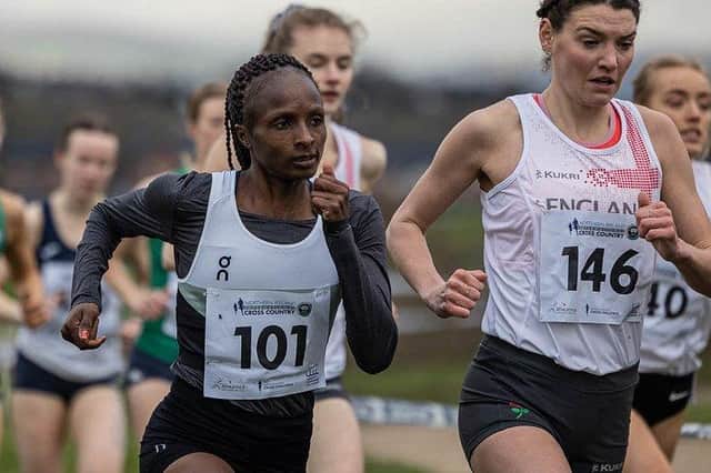 World Cross country champion Hellen Obiri provided a master class in cross country running at Dundonald. The 32-year-old Obiri from Kenya was competing in the Northern Ireland International Cross Country meeting at the Billy Neill MBE Country Park at Dundonald. The event was part of the World Athletics Silver Cross Country Tour and incorporated the Celtic Games, Home Countries and the British Cross Challenge. Picture: Bob Given Photography.