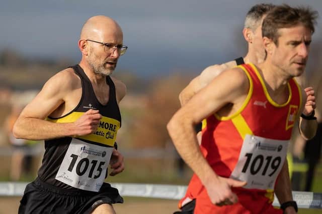 Nigel McKibbin (1015) from Dromore AC taking part in the Senior and Masters Open Race. Pictures: Bob Given Photography