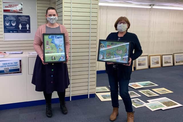 One of the group's projects was a pop up shop in colloboration with Larne Through a Lens and Mid and East Antrim Borough Council.