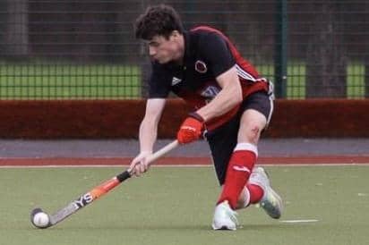 Max Taylor in action for South Antrim