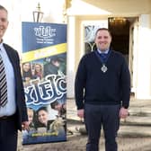 Agriculture Minister Edwin Poots MLA pictured with Peter Alexander, YFCU President at the opening of the 2022 YFCU Agri-Food Conference which was held at Galgorm