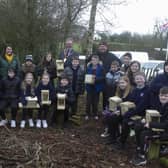 Big Garden Birdwatch 2022 Kells & Connor PS with Mayor Cllr William McCaughey