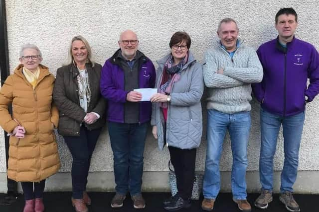 Cancer Research UK - Dorothy Hill, June Skelton, Kenny Bacon, Helen Murphy, Robin Millar and David McGaffin