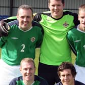 The Coleraine supporters team pictured during the NI Supporters Five-A-Sides at Portstewart FC on Sunday. CR36-PL