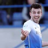 Glenavon's Conor McCloskey following his derby goal on Saturday against Portadown. Pic by Pacemaker.