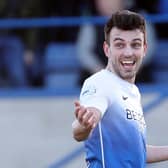 Glenavon's Conor McCloskey following his derby goal on Saturday against Portadown. Pic by Pacemaker.