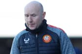 Portadown manager Paul Doolin during Saturday’s derby defeat. Pic by Pacemaker.