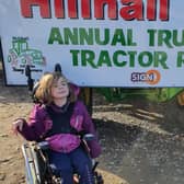Katie - Louise enjoying Hillhall Tractor Run