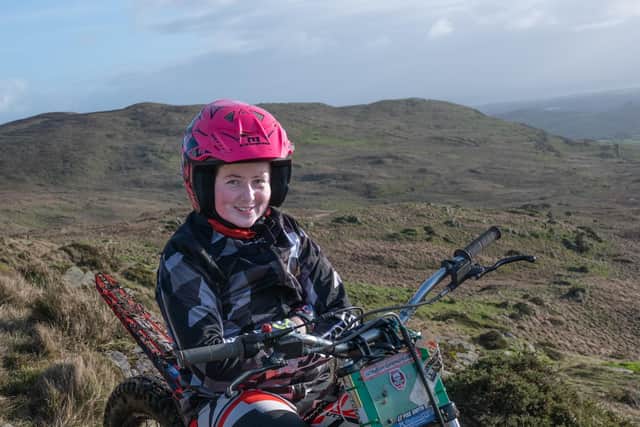 Shannon Smith who enjoyed taking part in the 54th Terry Hill trials at Slieve Croob