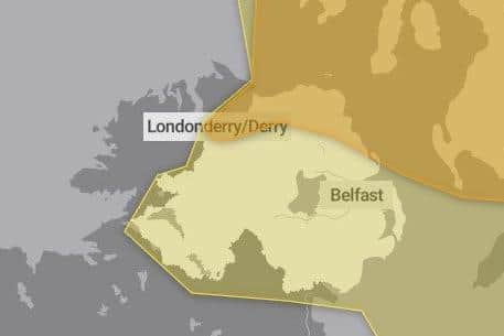 Yellow and amber weather warnings are in place for Northern Ireland,