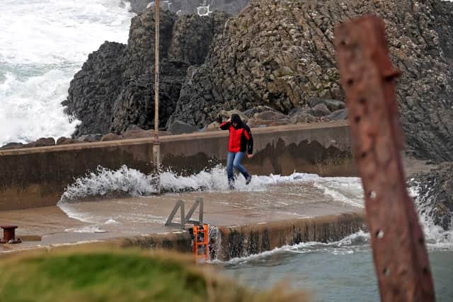 The yellow weather warning for wind is in place for Sunday. Picture Steven McAuley/McAuley Multimedia